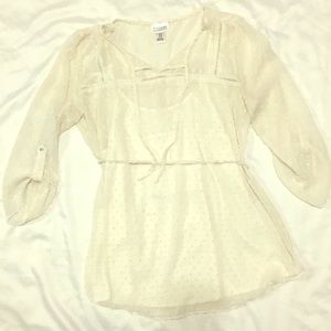 Motherhood Maternity Cream Coloured Blouse